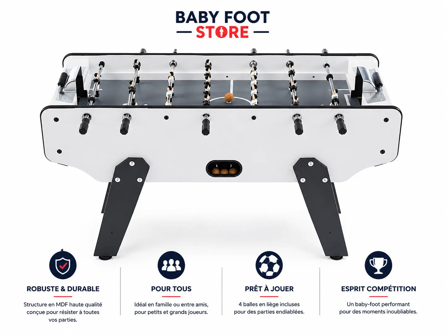 Baby Foot "Le White" Baby Foot Store