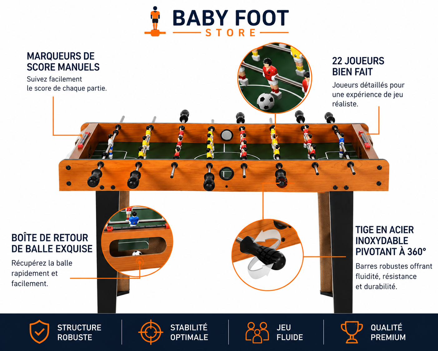 Baby Foot "Le Mini" Baby Foot Store