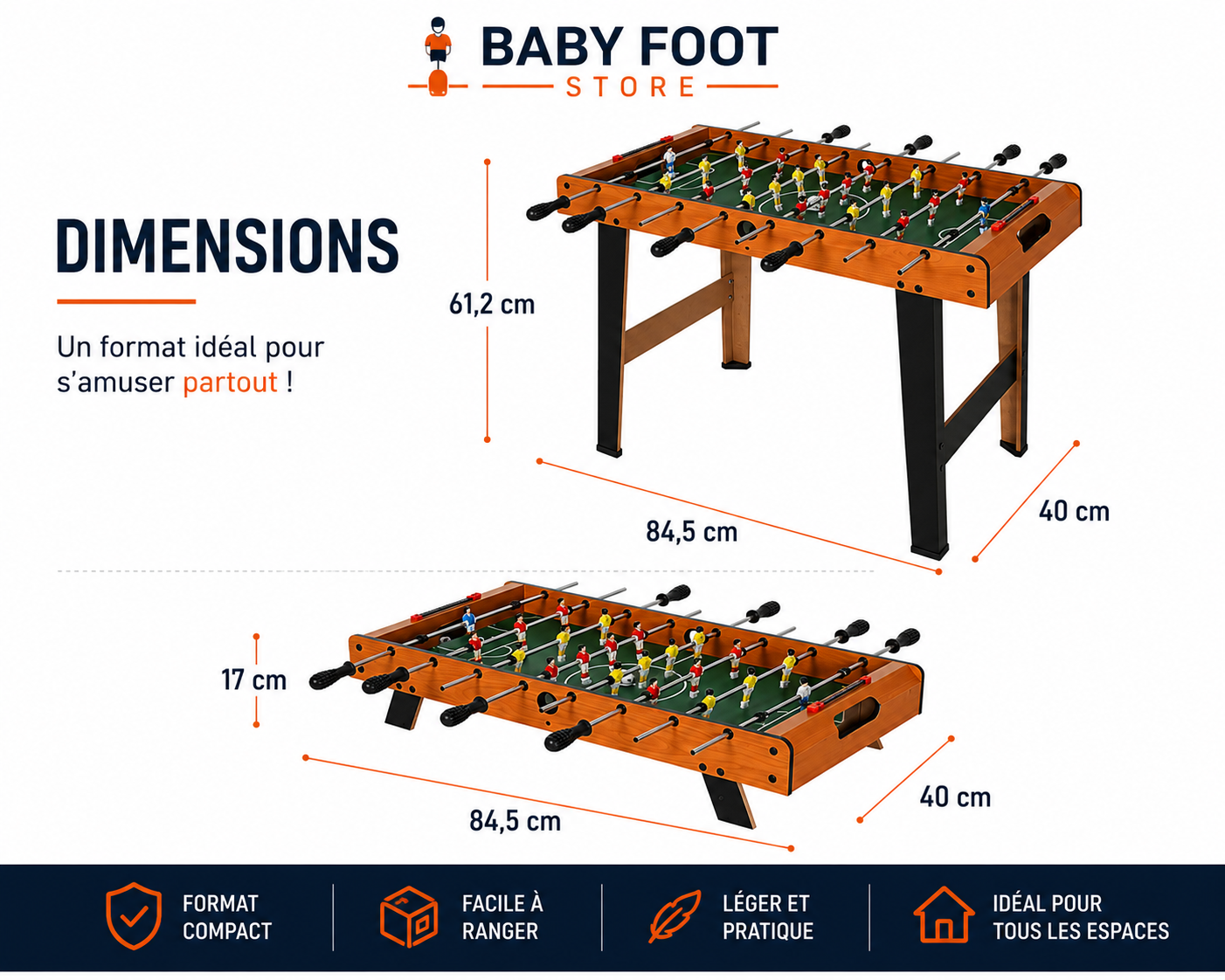Baby Foot "Le Mini" Baby Foot Store