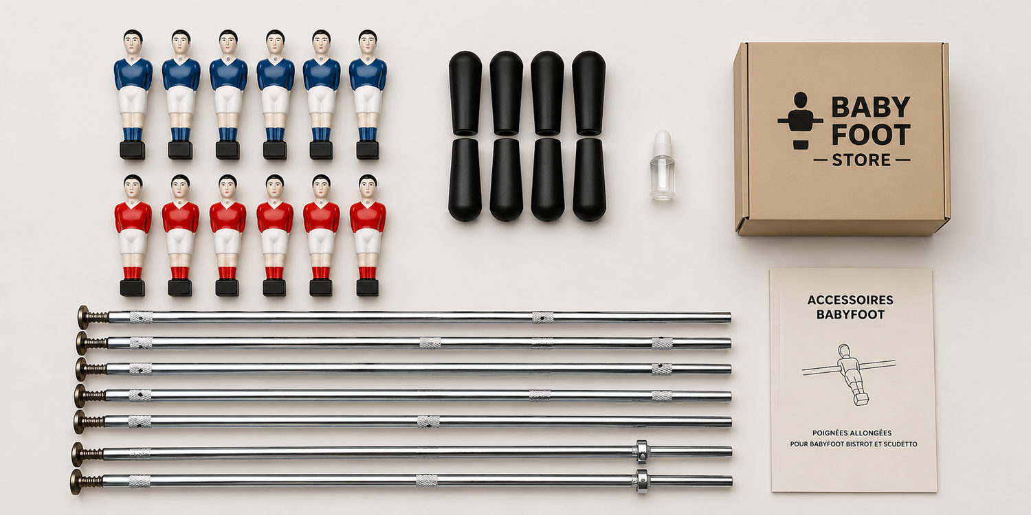 Barres de remplacement pour babyfoot